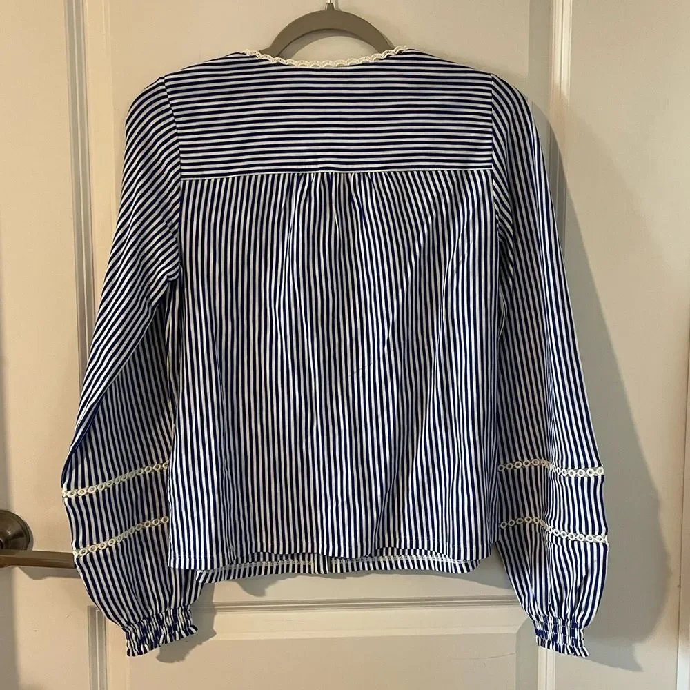 Boden Trim Detail Jersey Shirt XS - Picture 11 of 12